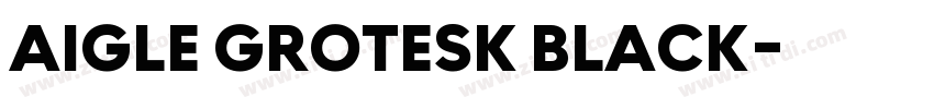 AIGLE GROTESK BLACK字体转换